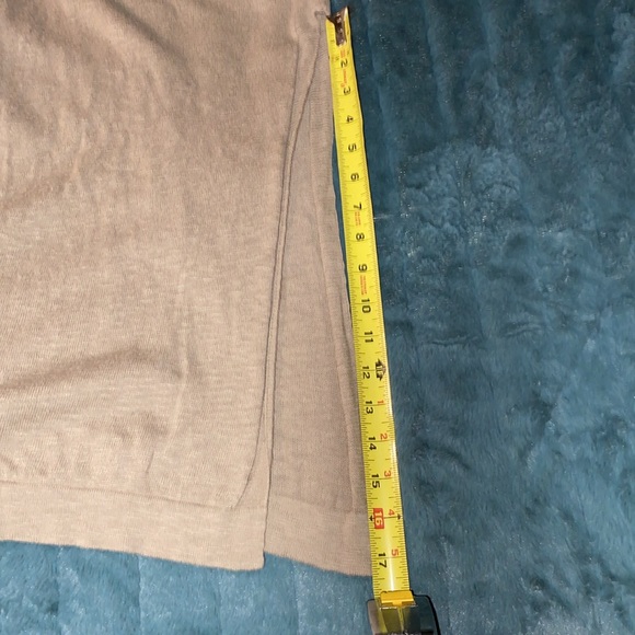 Woman Within khaki-colored open front duster, 3/4 sleeve Size 18/20 - Picture 5 of 6